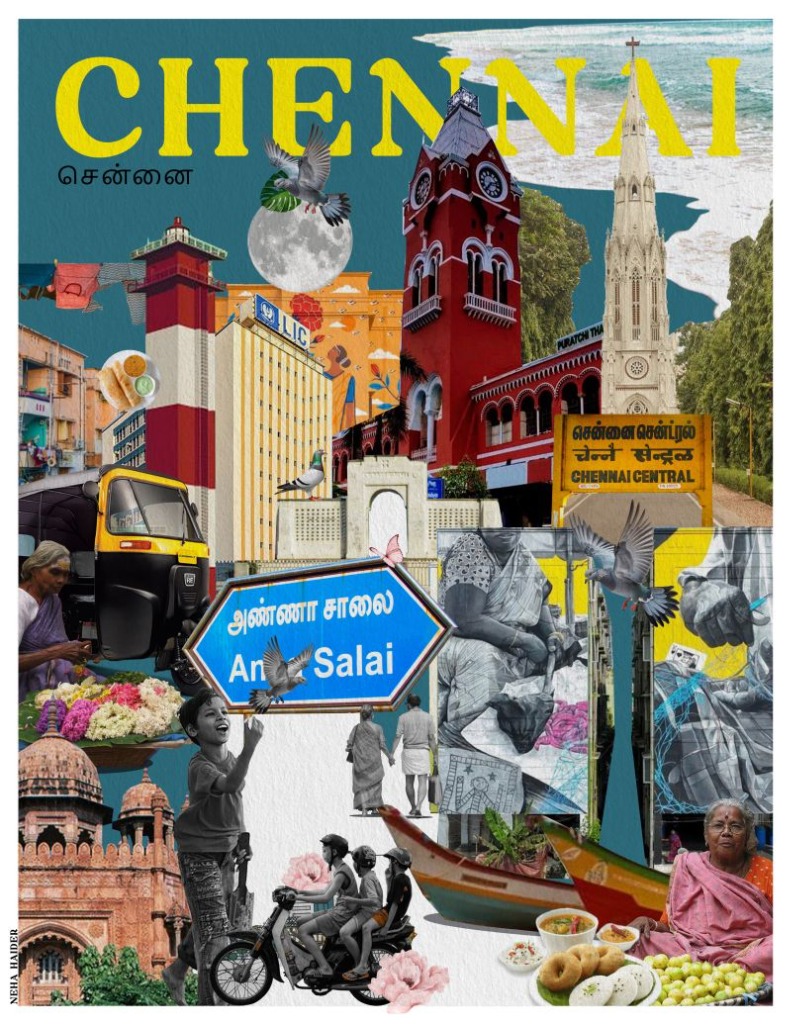 Chennai Collage Illustration